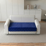Holland Quilted Soft Velvet Sofa Seat Cover Mat For 2 Seater with Decorative Handcrafted Tassel