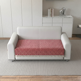 Holland Quilted Soft Velvet Sofa Seat Cover Mat For 2 Seater with Decorative Handcrafted Tassel