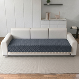 Holland Quilted Soft Velvet Sofa Seat Cover Mat For 3 Seater with Decorative Handcrafted Tassel