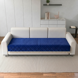 Holland Quilted Soft Velvet Sofa Seat Cover Mat For 3 Seater with Decorative Handcrafted Tassel