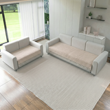 Holland Quilted Soft Velvet Sofa Seat Cover Mat For 5 Seater (3+2) with Decorative Handcrafted Tassel