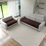 Holland Quilted Soft Velvet Sofa Seat Cover Mat For 5 Seater (3+2) with Decorative Handcrafted Tassel