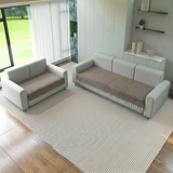 Holland Quilted Soft Velvet Sofa Seat Cover Mat For 5 Seater (3+2) with Decorative Handcrafted Tassel