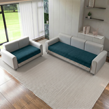 Holland Quilted Soft Velvet Sofa Seat Cover Mat For 5 Seater (3+2) with Decorative Handcrafted Tassel