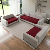 Holland Quilted Soft Velvet Sofa Seat Cover Mat For 7 Seater (3+2+2) with Decorative Handcrafted Tassel