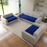 Holland Quilted Soft Velvet Sofa Seat Cover Mat For 7 Seater (3+2+2) with Decorative Handcrafted Tassel