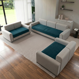 Holland Quilted Soft Velvet Sofa Seat Cover Mat For 7 Seater (3+2+2) with Decorative Handcrafted Tassel