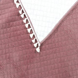 Holland Quilted Soft Velvet Sofa Seat Cover Mat For 1 Seater with Decorative Handcrafted Tassel