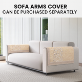 Anti-Slip Floral Velvet Sofa Cover For L3+3 Seater Sofa