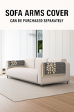 Anti-Slip Floral Velvet Sofa Cover For L3+3 Seater Sofa