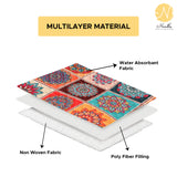 Premium Velvet Digital Printed Fabric with Customizable Seat Length and Fixed Seat Depth at 36 Inches