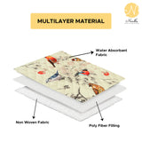 Premium Velvet Digital Printed Fabric with Customisable Seat Length and Fixed Seat Depth at 36 Inches