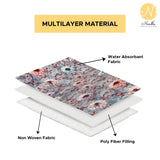 Premium Velvet Digital Printed Fabric with Customizable Seat Length and Fixed Seat Depth at 36 Inches