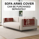 Anti-Slip Floral Velvet Sofa Cover For L3+3 Seater Sofa