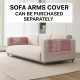 Anti-Slip Floral Velvet Sofa Cover For L4+3 Seater Sofa