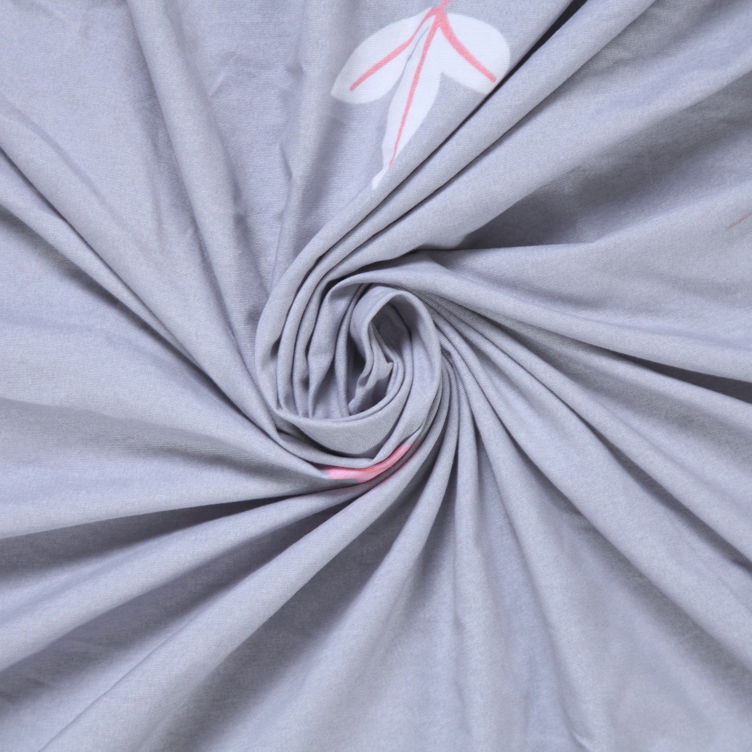 Nendle Microfiber 210TC Double Bedsheet Queen Size 78x60 Inches with Elastic Fitting with 2 Pillow Covers (Fits Upto Mattress of 10 Inches, Light Grey)