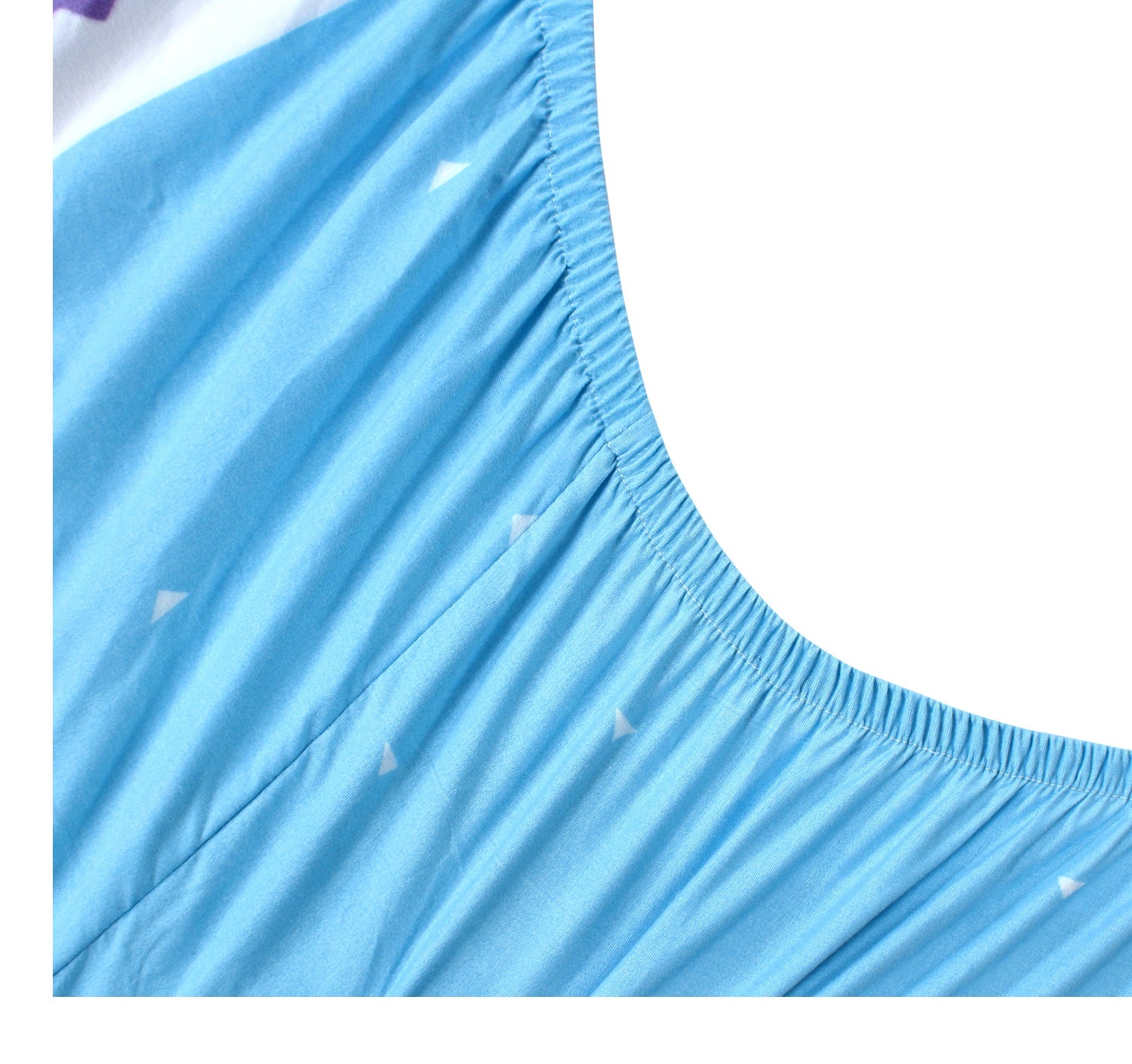 Nendle Elastic Fitted Microfiber 210TC Double Bedsheets King Size 78x72 Inches with 2 Pillow Covers (Fits Upto Mattress of 10 Inches, Blue)