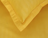 Nendle Elastic Fitted Stripe Pattern Microfiber 210TC Double Bedsheets King Size 78x72 Inches with 2 Pillow Covers (Fits Upto Mattress of 10 Inches, Yellow)