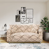 Nendle Universal High Stretch Elastic Sofa Cover (Beige, Pack of 1)