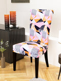 Nendle Geometric Print High Stretch Elastic Easy Removable Chair Cover Slipcover Protector