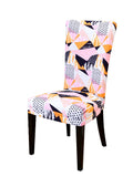 Nendle Geometric Print High Stretch Elastic Easy Removable Chair Cover Slipcover Protector