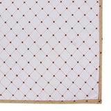 Nendle Both Side Use Polka Dot Design Cotton Dohar for Single Bed Light Weight for Summer (Camel White, 1 Piece)