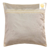 Nendle Velvet Plain/Solid Cushion Covers Set of 5 Cushion (Beige, 16x16 Inches)