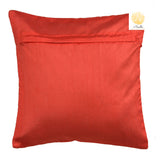 Nendle Velvet Plain/Solid Cushion Covers Set of 5 Cushion (Red, 16x16 Inches)